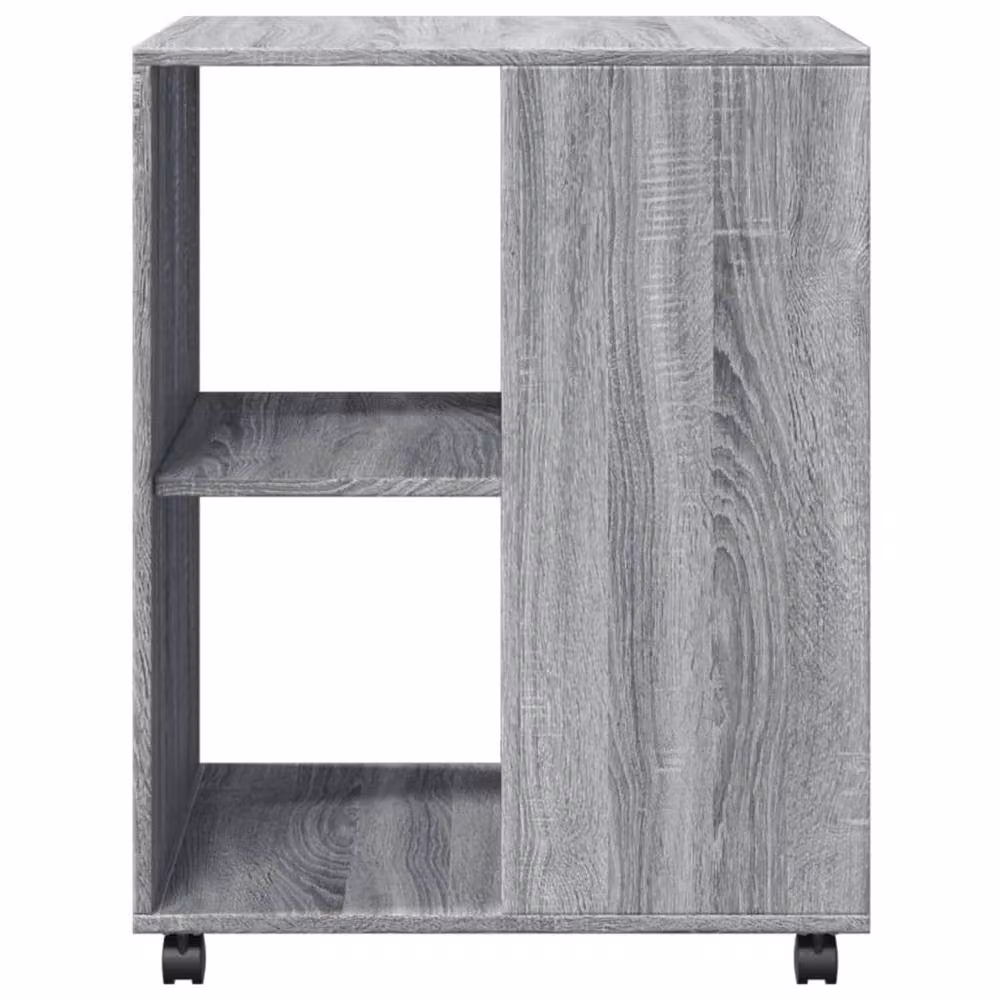 Berkfield Home Grey Sonoma Side Table with Castors, W/D/H: 55 x 60 x 78 cm – 4