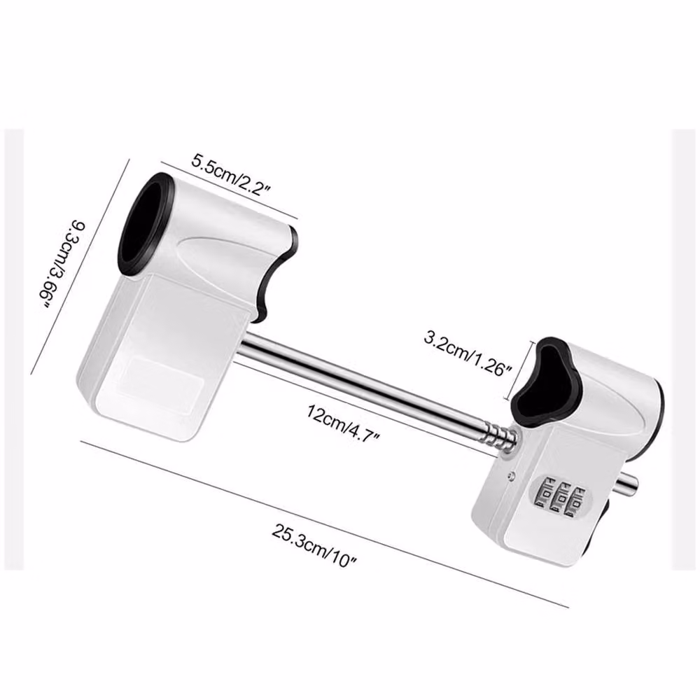 Nordara High-Security Lock in White and Multicolour – 2