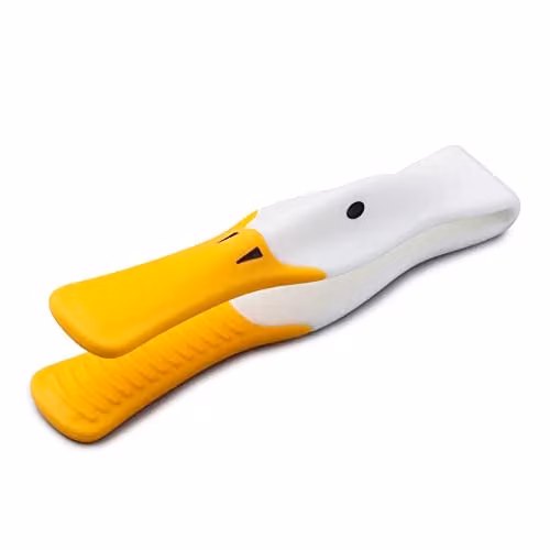 Zeal Silicone Duck Toast Tongs in White – 1