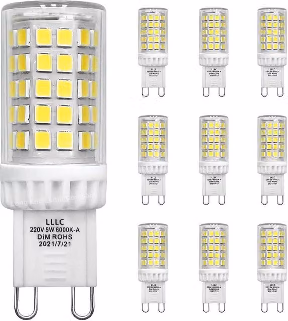 SPETLEK Dimmable Cool White Energy Saving Replacement Light Bulbs, 10 Pack – 1