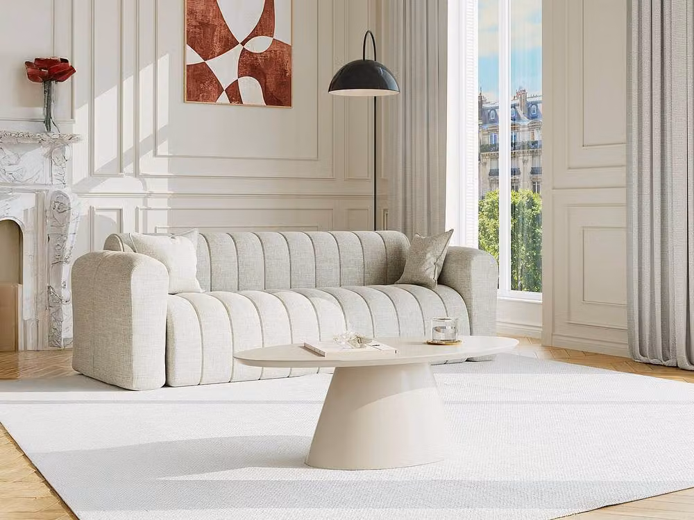 Vente-unique ANTELADA MDF Coffee Table, Beige, W/D/H: 60 x 40 x 25 cm – 3
