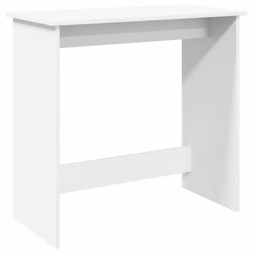 vidaXL White Writing Desk in MDF Laminate, W: 80 cm, D: 40 cm, H: 75 cm