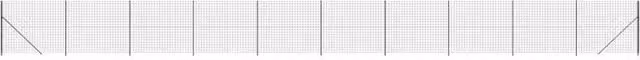 Berkfield Home PVC-Coated Wire Mesh Fence with Flange, Anthracite Black, W: 25 m, H: 1.4 m – 1