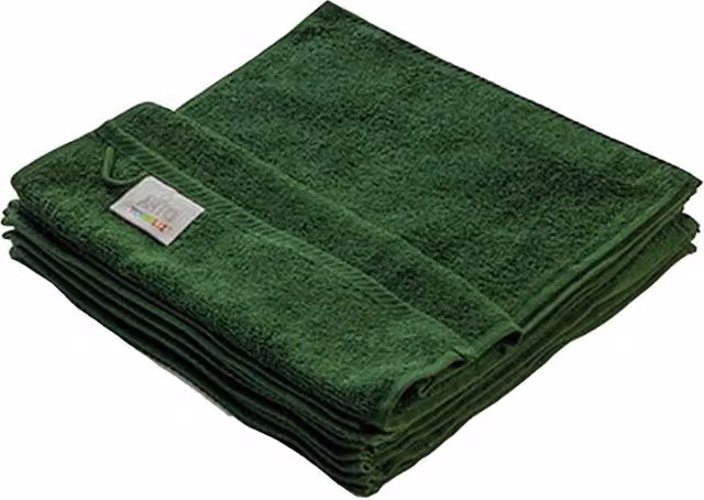 ARTG Plain Cotton Terry Face Towel in Dark Green – 1