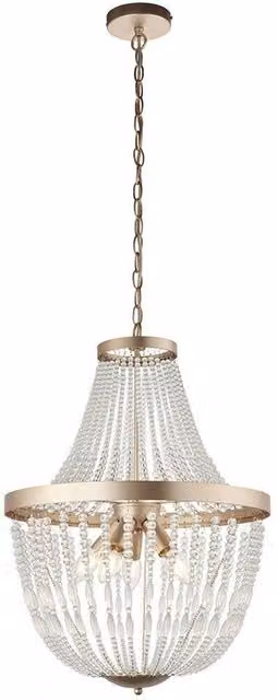 Loops Modern Round Hanging Ceiling Pendant Light in Gold and Transparent Glass