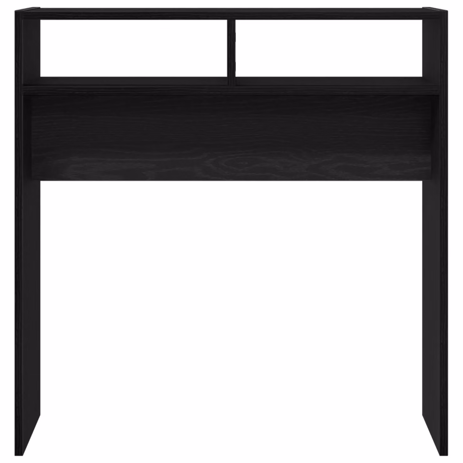 Berkfield Home Black Oak Console Table in Black Engineered Wood, W/D/H: 78 x 30 x 80 cm – 4