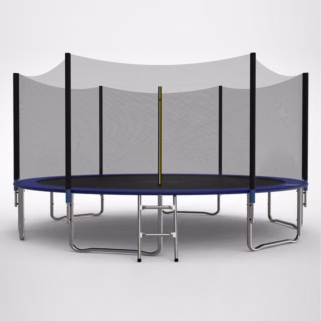 GALACTICA 14ft Trampoline Set with Enclosure, Blue