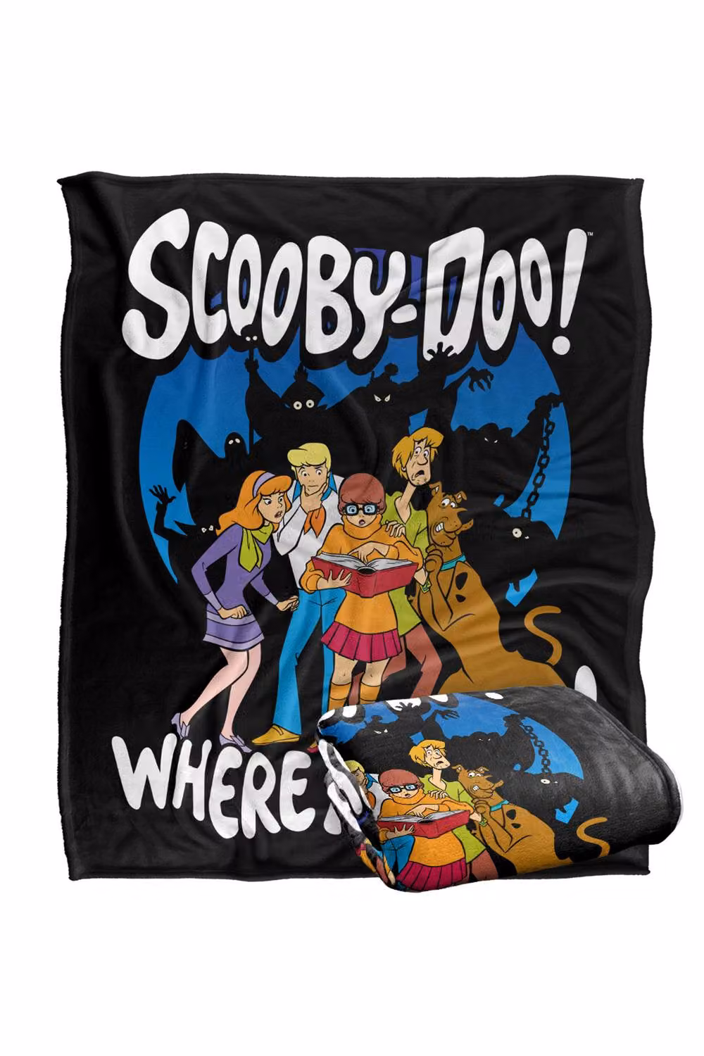 LOGOVISION Scooby Doo Ghost Silhouettes Super Soft Fleece Throw Blanket, Multicolour – 7
