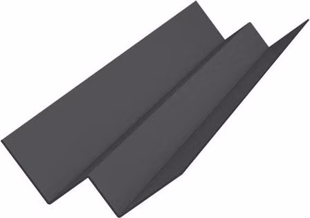 Tamlyn Black Aluminium Internal Corner for Fibre Cement Cladding, 3m