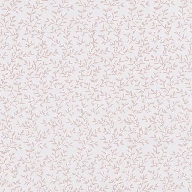 Clarke & Clarke Lila Floral Cotton Fabric in Blush Pink