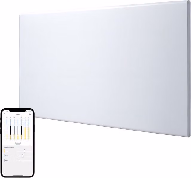 Adax VP12 Bluetooth Electric Convector Panel Heater, White, W: 95.5 cm