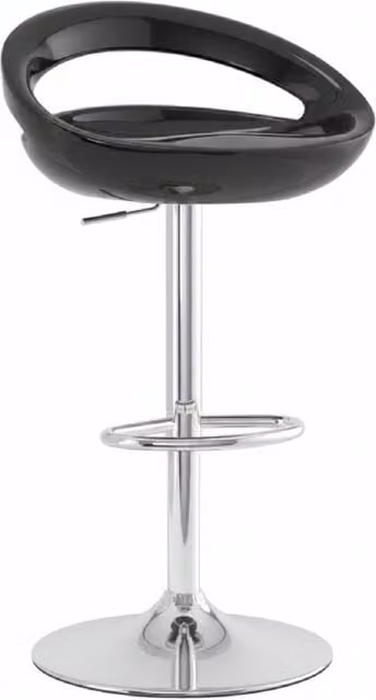 netfurniture Saso Retro Moon Black Swivel Kitchen Stool
