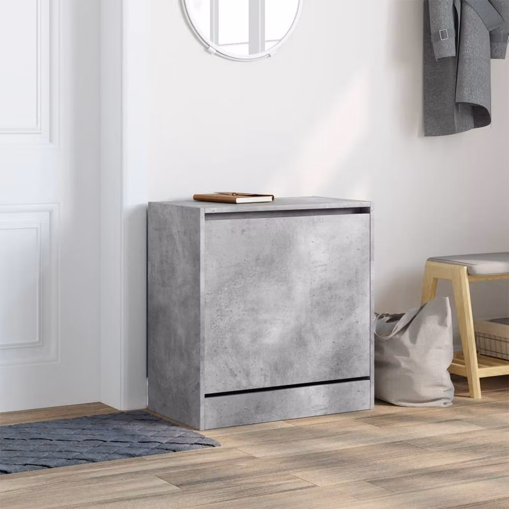 Berkfield Home Shoe Cabinet in Grey, W/D/H: 60 x 34 x 63.5 cm – 2