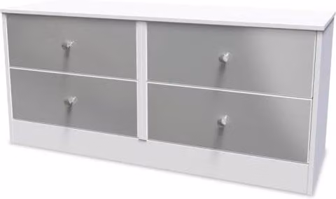 Welcome Furniture Padstow 4 Drawer Bed Box in White
