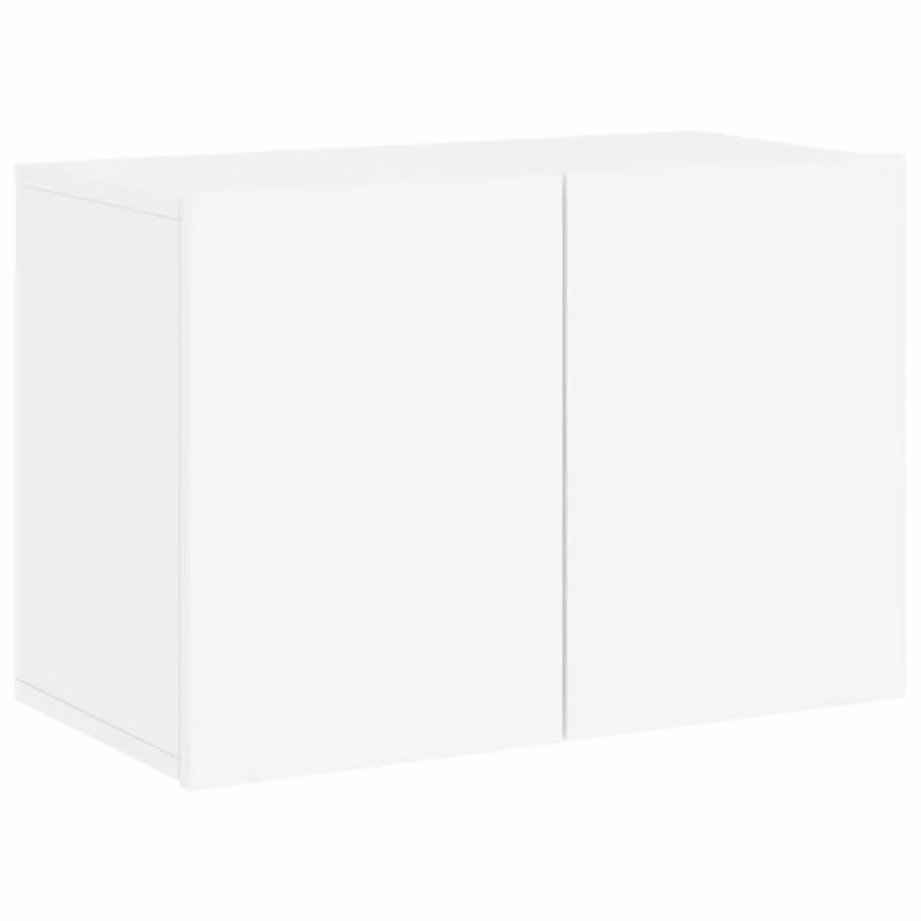 Berkfield Home Wall-mounted TV Cabinet in White, W/D/H: 60 x 30 x 41 cm – 2