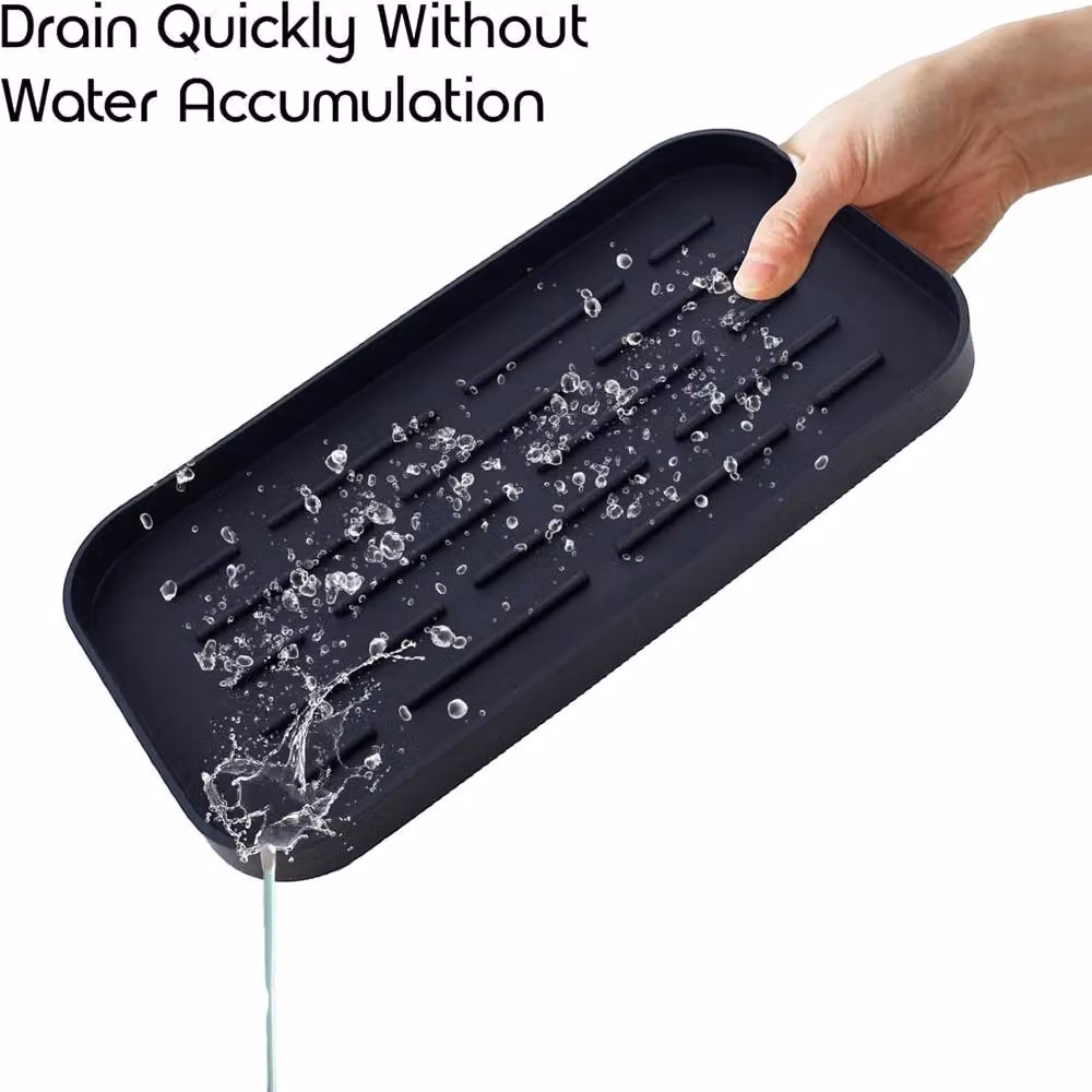 ATEK Rustproof Black Shower Caddy and Bathroom Storage Organiser – 3