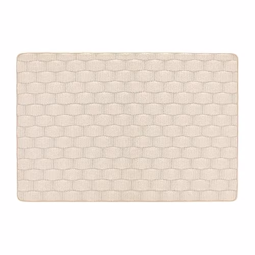 My Mat Basketweave Rectangular Rug in Beige, W: 80 cm, L: 120 cm