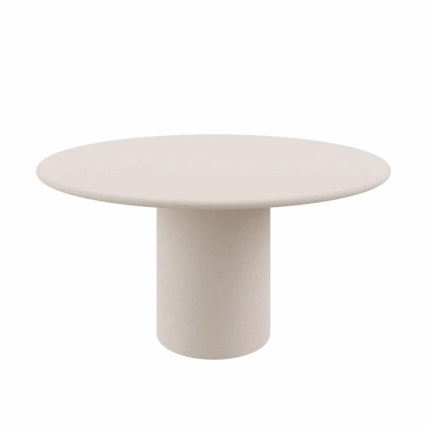 Dome Deco LAYA Round Dining Table in White Matt