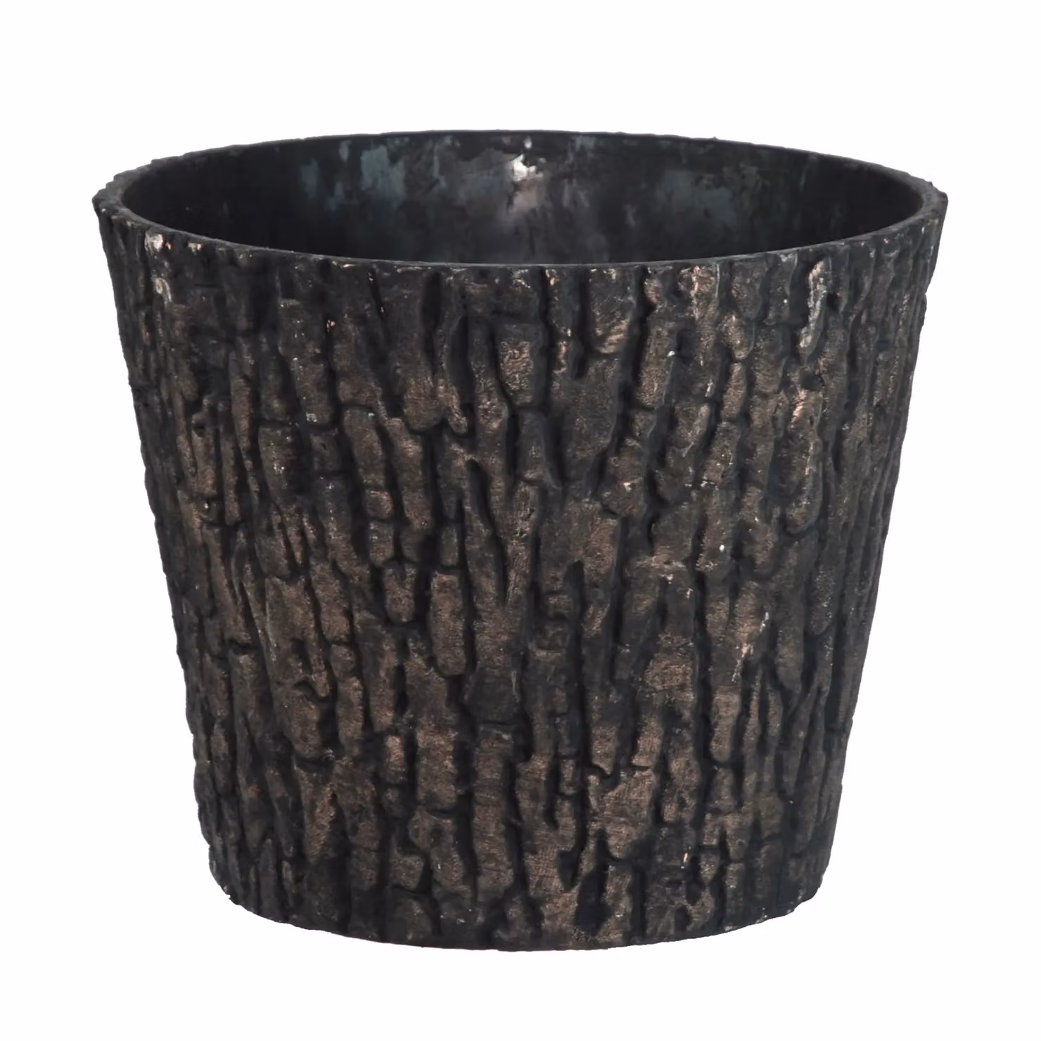 Simpa Woodland Trunk Style Plastic Planter Tub Set of 2 in Brown – 2