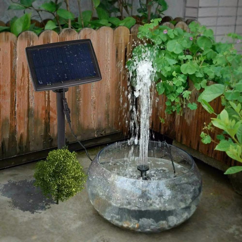 EONLION Solar Powered Water Pond Filter Pump and Garden Pool Fountain in Black – 5