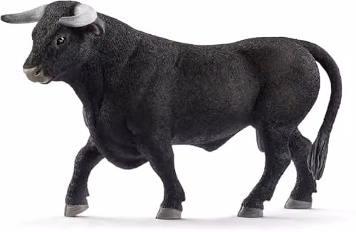 Schleich Farm World Black Bull Toy Figurine – 1