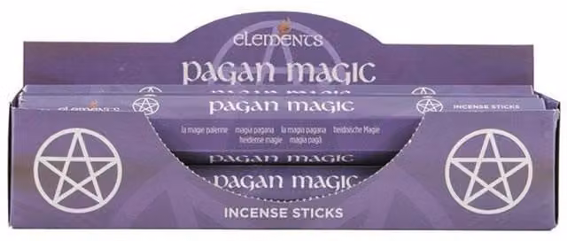 Elements Pagan Magic Incense Sticks, Purple, Box of 6 Packs