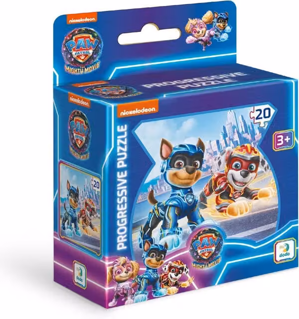 DODO Paw Patrol Character Puzzle with Chase and Marshall, 20 Pieces, Multicolour