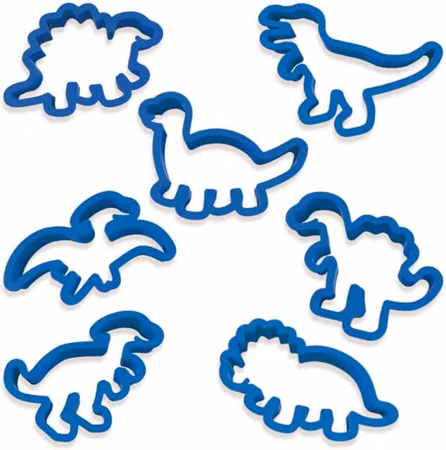 SES Creative Dinos Reusable Modeling Clay Dough Cutters in Yellow and Green