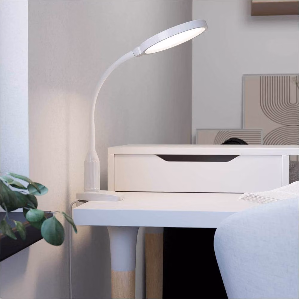 Loops Modern White LED Table Lamp for Reading and Task Lighting – 2