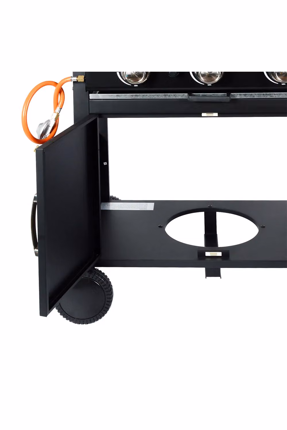 Living and Home Smart 3-Burner Propane Gas Grill with Wheels and Warming Rack in Black – 6
