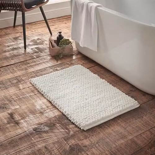 Bianca Aspen Bobble Bath Mat White W: 50 cm, D: 80 cm – 1