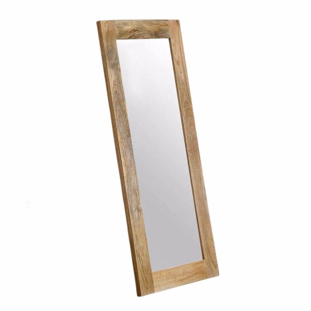 Wyld Haus California Large Rectangular Wall Mirror in Brown Solid Mango Wood – 2