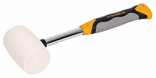 Roughneck ROU61216 Non Marking White Rubber Mallet with Soft Grip Handle, 454 g