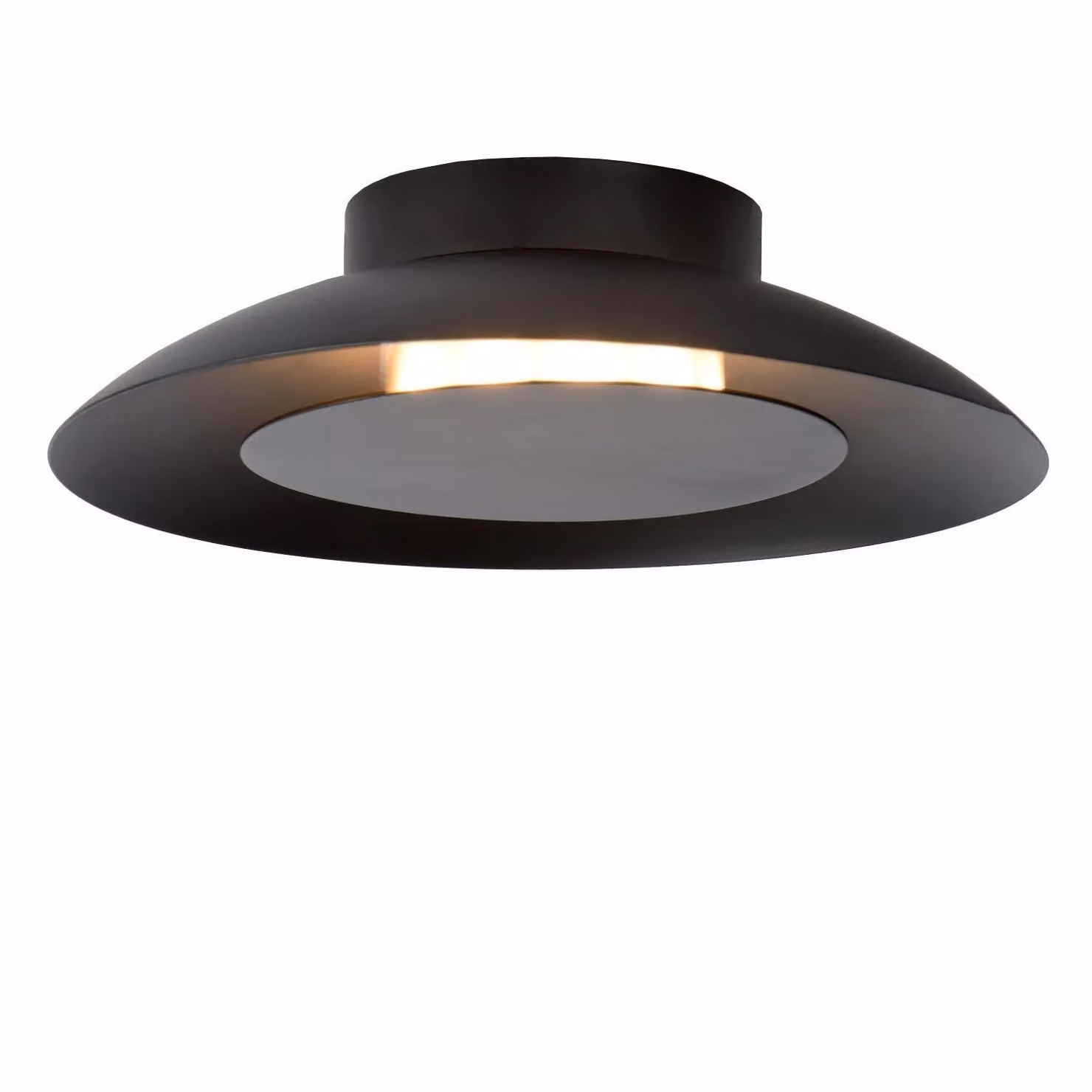 Lucide FOSKAL Modern Round LED Flush Ceiling Light, Black – 3