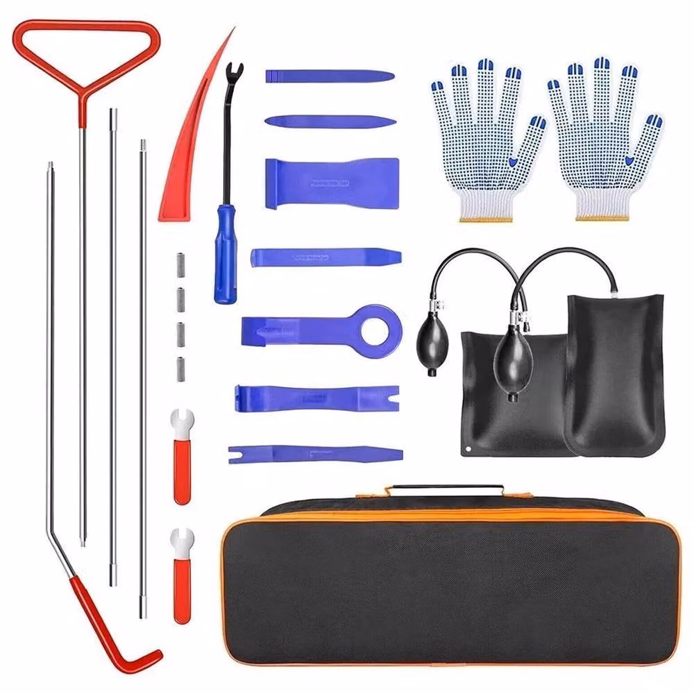 FLAVORA 24-Piece Stainless Steel Car Door and Window Emergency Lock Out Unlock Kit in Multicolour – 3