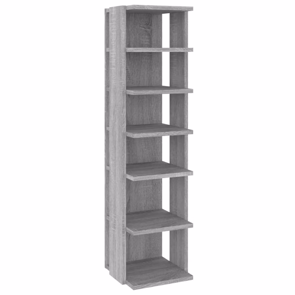 Berkfield Home Set of 2 Grey Sonoma Wall Mounted Shoe Racks, W/D/H: 27.5 x 27.0 x 102.0 cm – 3