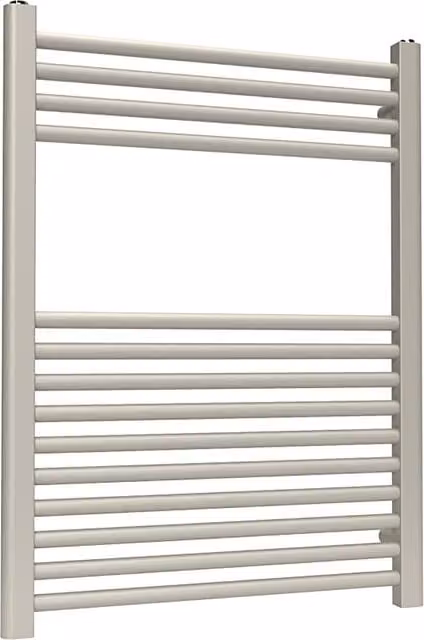 Lux Heat Wall Mounted Towel Radiator in Grey, W: 60.0 cm, H: 80.0 cm