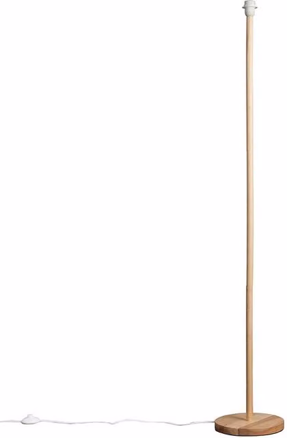 ValueLights Scandinavian Wooden Floor Lamp in Grey and Brown