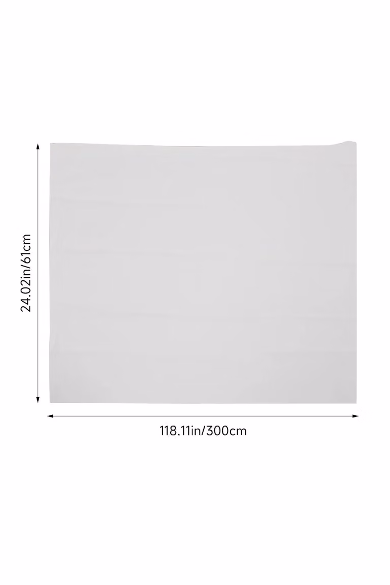Living and Home White Minimalist Self-Adhesive Waterproof PVC Wallpaper, W: 61 cm, L: 300 cm