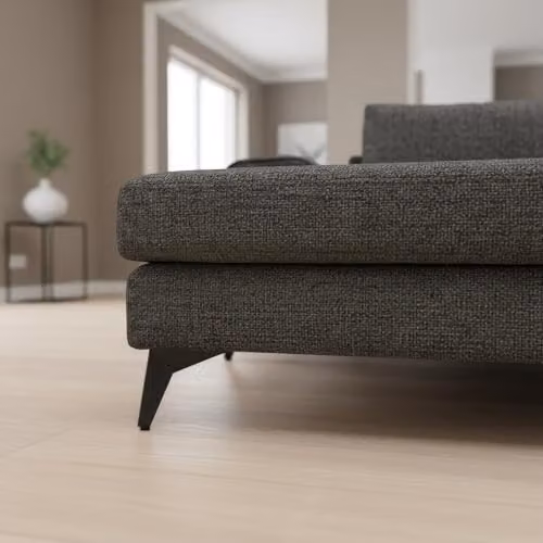 Abakus Direct Venice Modern L-Shaped Corner Sofa in Grey with Scatter Back Cushions and Solid Wood Frame, Left Hand Facing, W/D/H: 289 x 146 x 81 cm – 4