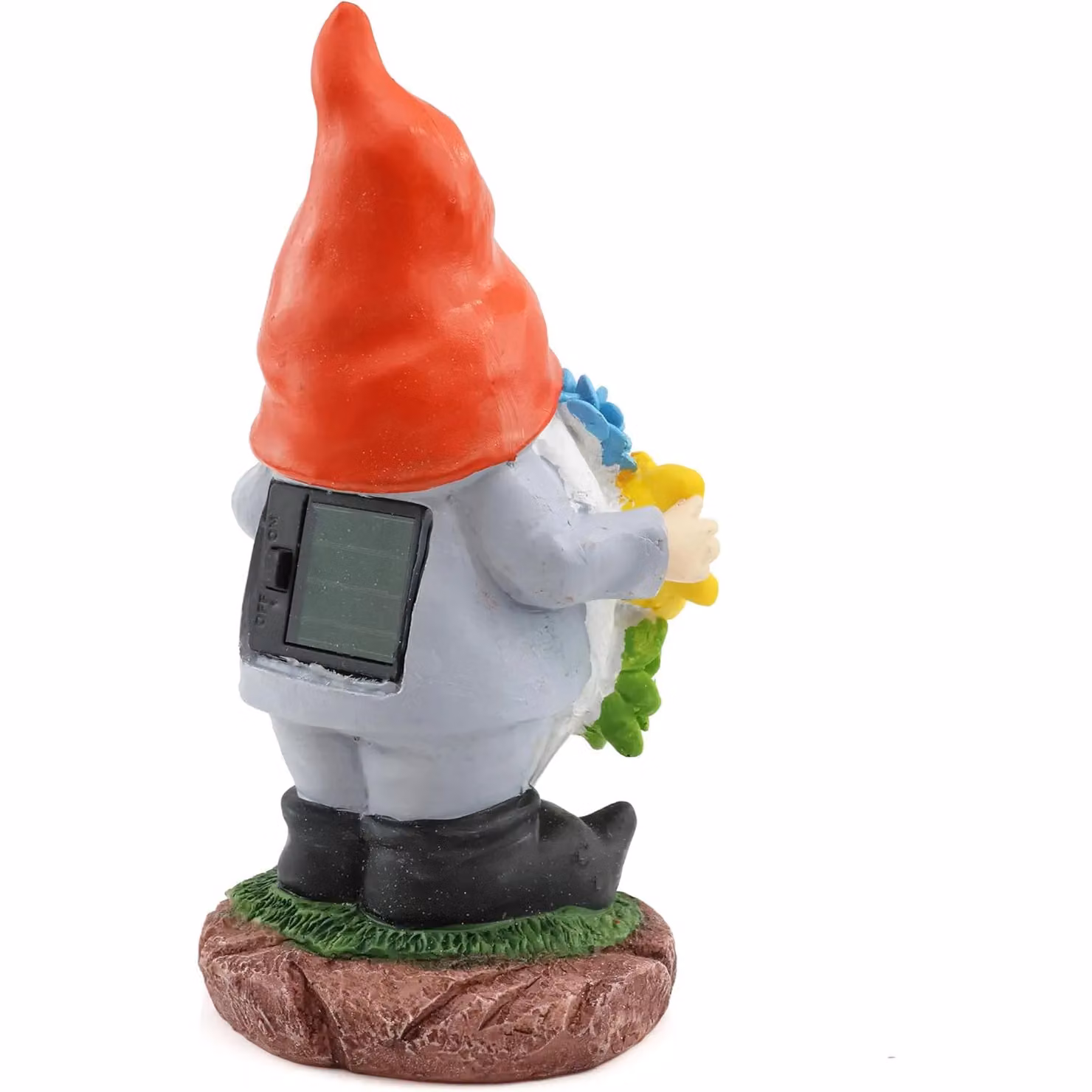 ILFD Group Ltd Solar Gonk Garden Ornaments in Grey and Multicolour, 12 Pack – 1