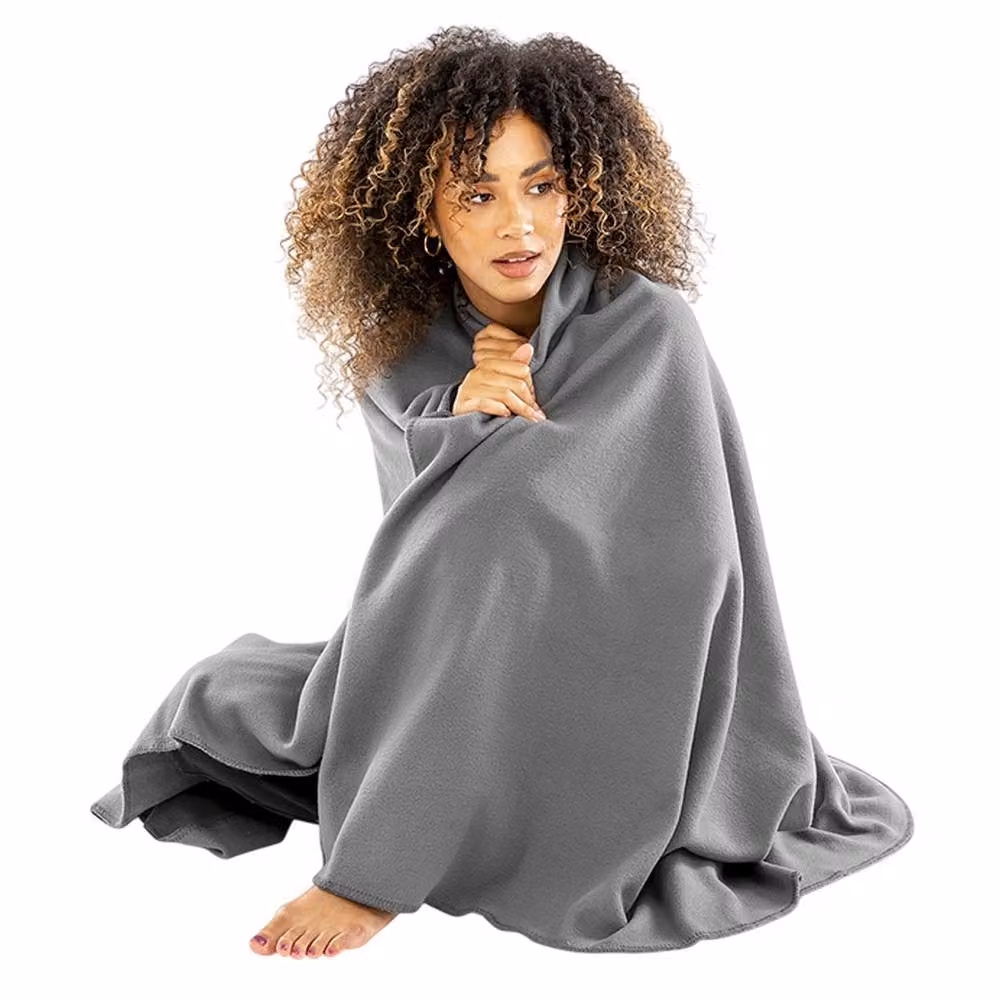 Result Grey Fleece Blanket W/D: 175 x 140 cm – 2