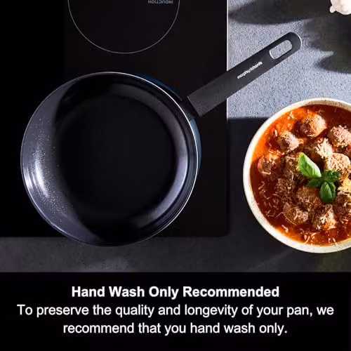 Morphy Richards Blue Aluminium Frying Pan with Ceramic Coating, Diameter: 24 cm – 5