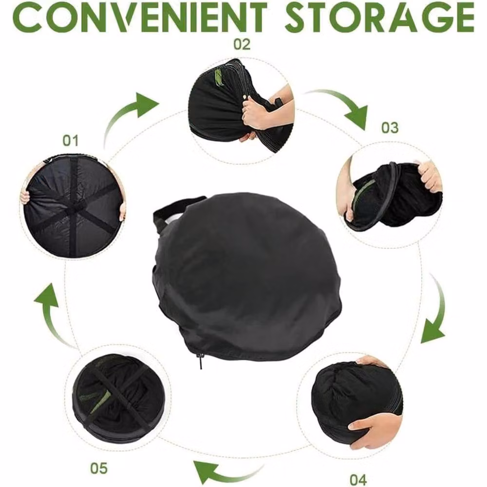 Havendro 4 Layer Hanging Herb Drying Mesh Net Bag in Black – 3