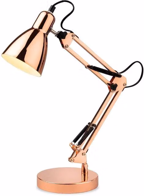 Netlighting Riley Adjustable Task Table Lamp in Copper