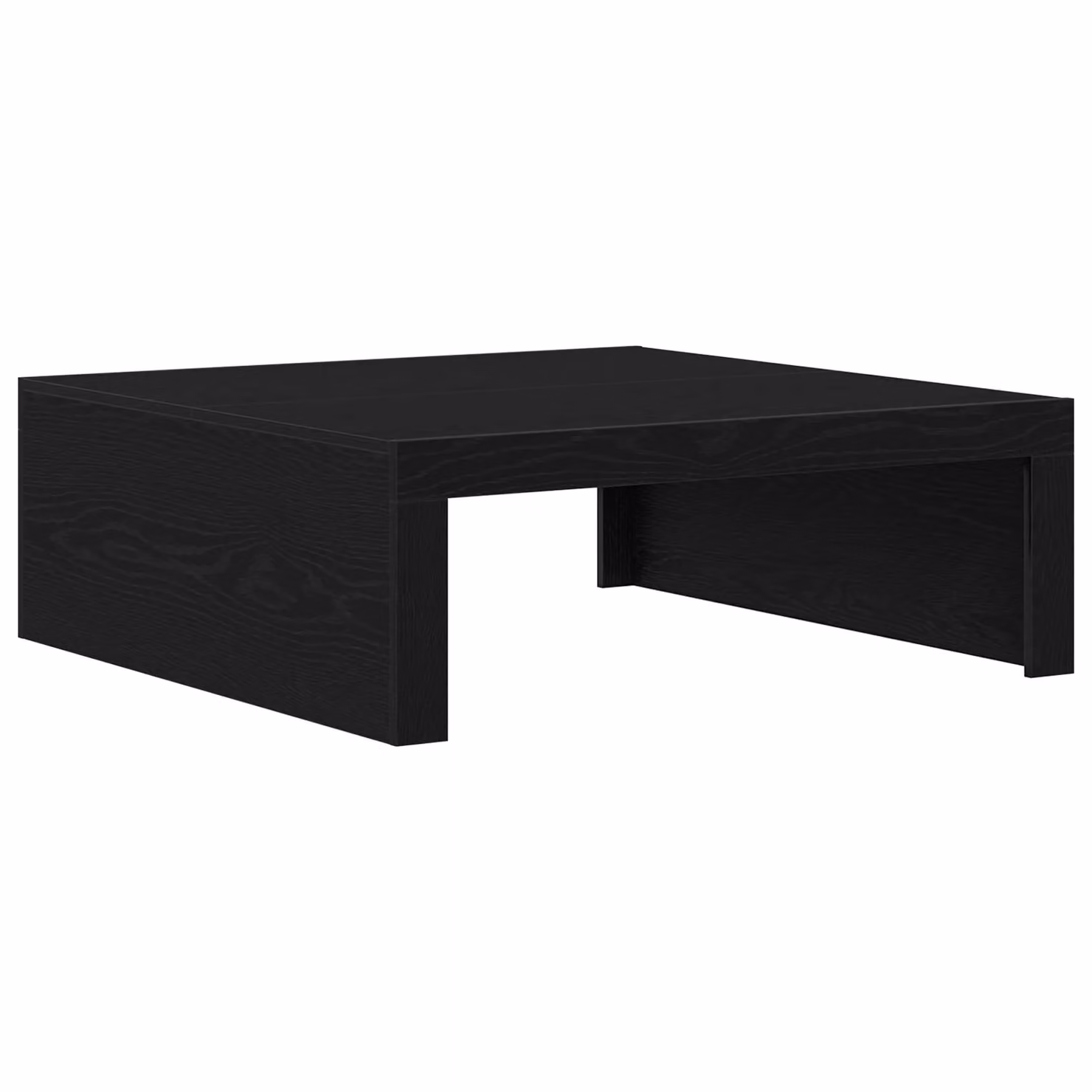 Berkfield Home Black Oak Coffee Table, W/D/H: 100 x 100 x 35 cm – 2