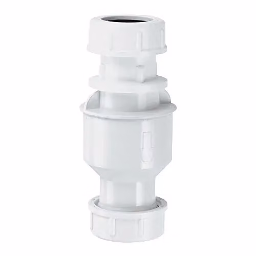 McAlpine CONVALVE In-Line Vertical Non-Return Valve, White – 3