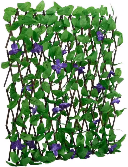 Berkfield Home Artificial Ivy Trellis Expandable 5 Piece Green Wall-Mounted Hedge W: 180 cm, H: 70 cm – 1