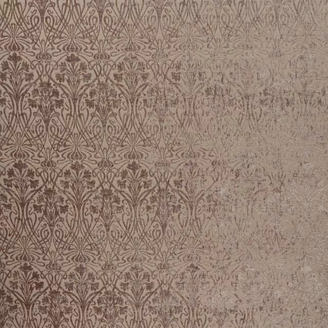iLiv Tiverton Floral Chenille Fabric Thermal Insulating Curtains in Mink Brown
