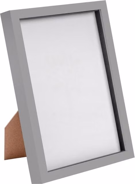 Nicola Spring Modern 3D Shadow Box Photo Frame, Grey, W/D/H: 32.0 x 23.3 x 3.5 cm – 2